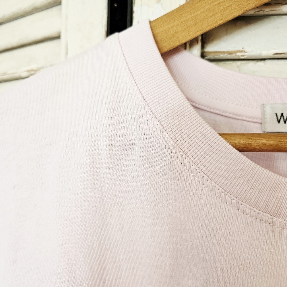 Wildfox St. Tropez Print Soft Pink Cotton Muscle Tee Medium - Picture 6 of 8